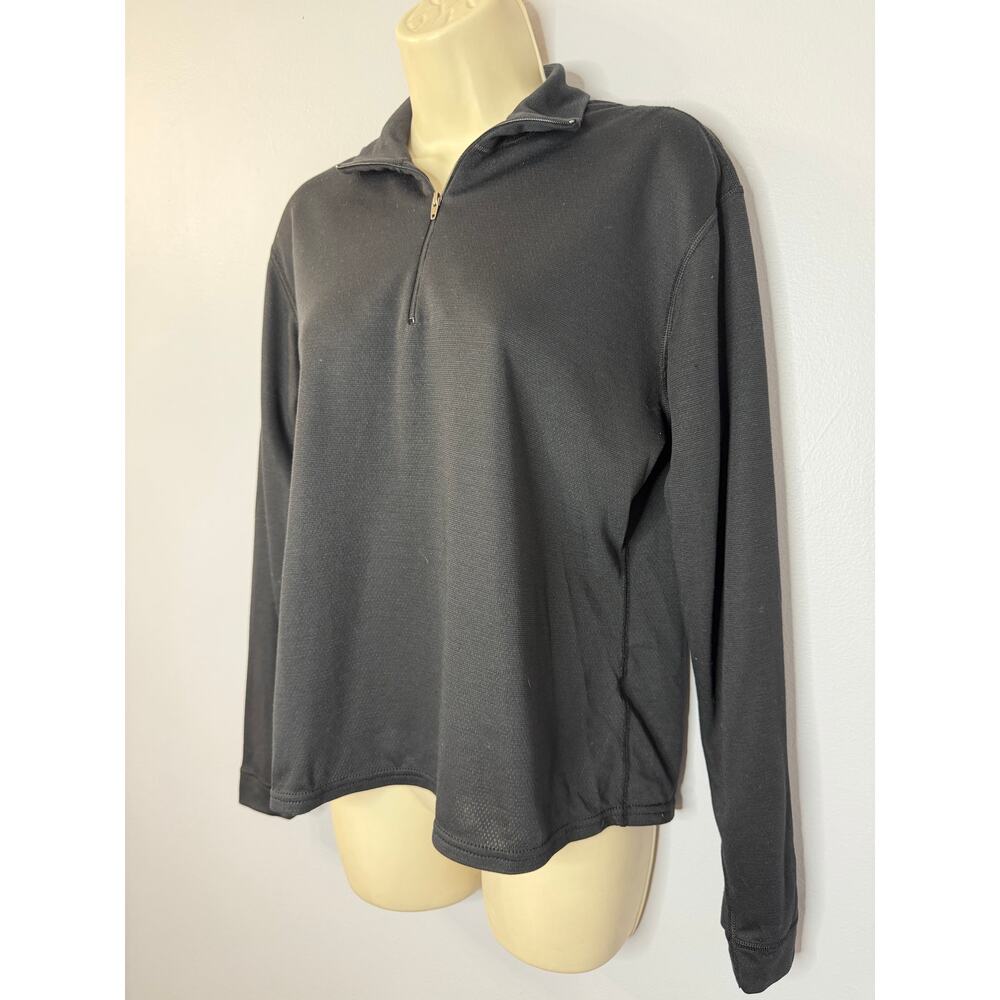 Patagonia Capilene Midweight Base Layer 1/4 Zip Pullover Top Black Women's M - Picture 3 of 8